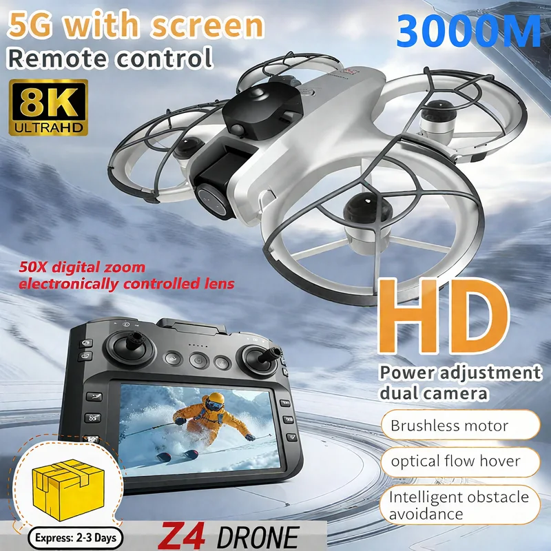 새로운 미니 Z4 드론 4K 프로페셔널 WIFI 5G  - Drone Camera With Gimbal 리뷰 및 가격